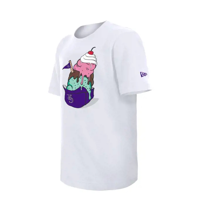 Colorado Rockies MLB Jeune T-shirt GLACE ML BLANC