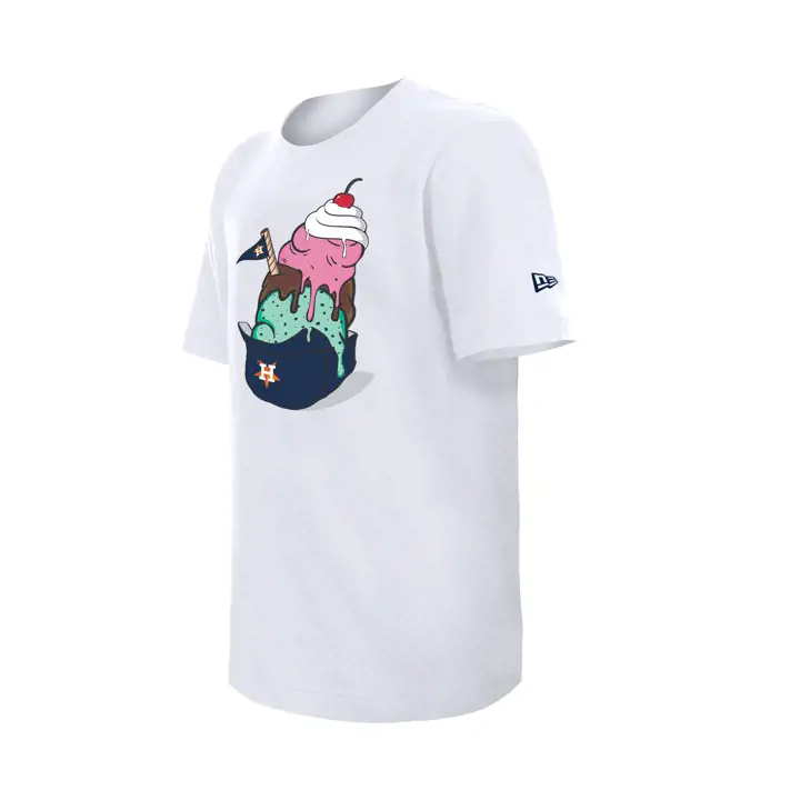 T-shirt MLB Enfant Houston Astros NE Ice Cream Manches Courtes BLC