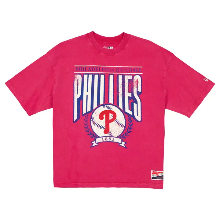 T-shirt Philadelphia Phillies MLB New Era Rétro Mot-symbole AST