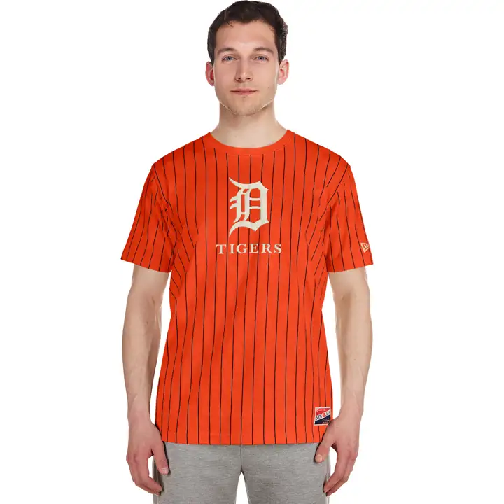 Detroit Tigers MLB NE Pinstripe Throwback SS Tee AST