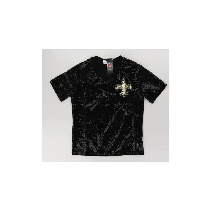 T-shirt Glamour NFL New Orleans Saints Noir