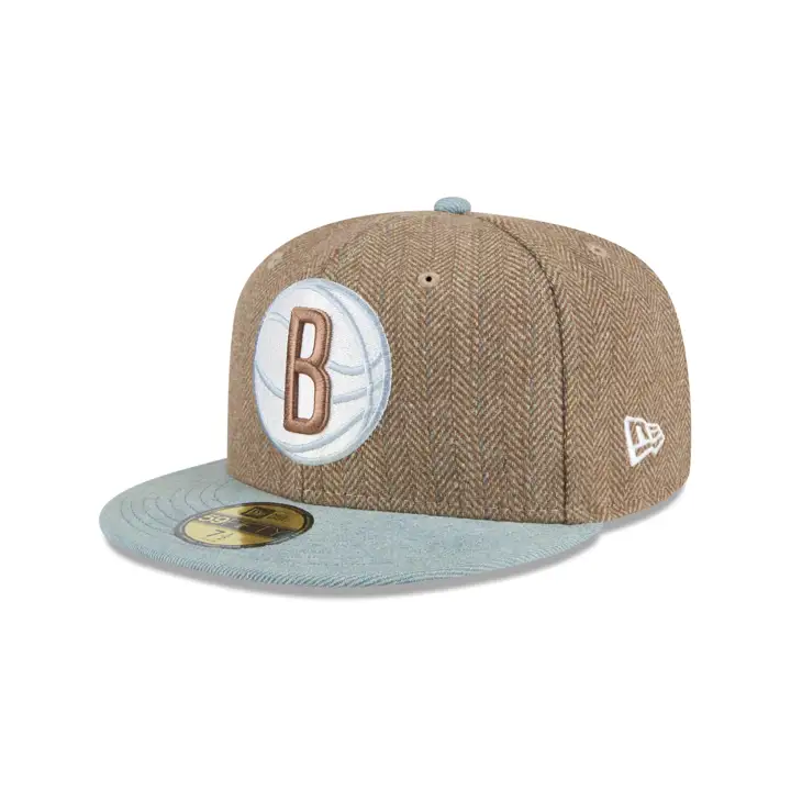 Brooklyn Nets NBA LT Denim Tweed 59FIFTY AST/DENIM/GRY