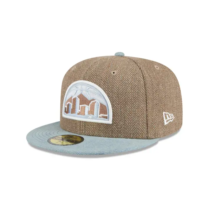 Denver Nuggets NBA LT Denim Tweed 59FIFTY AST/DENIM/GRY
