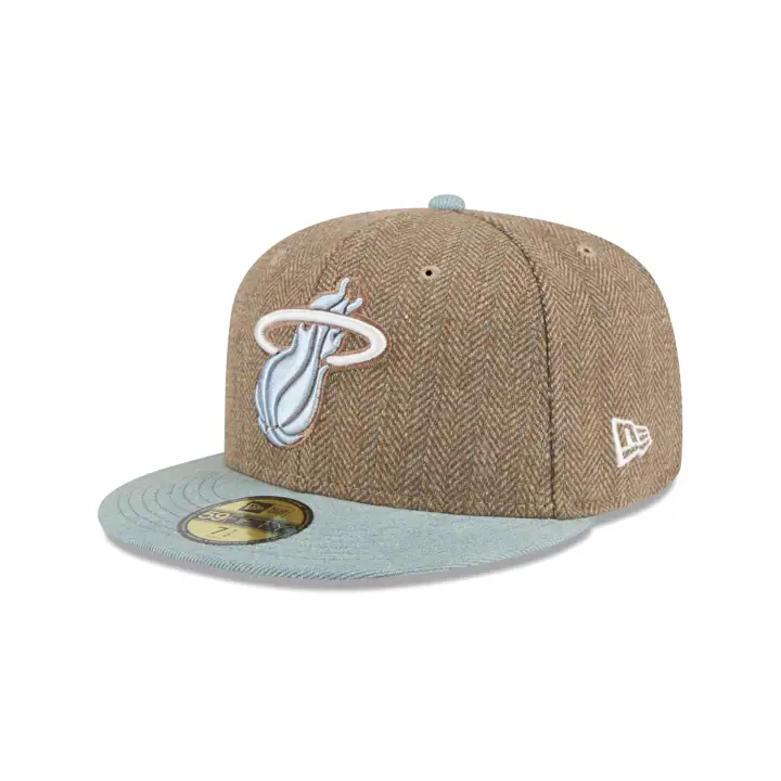 Casquette Miami Heat NBA LT Denim Tweed 59FIFTY AST/DENIM/GRIS