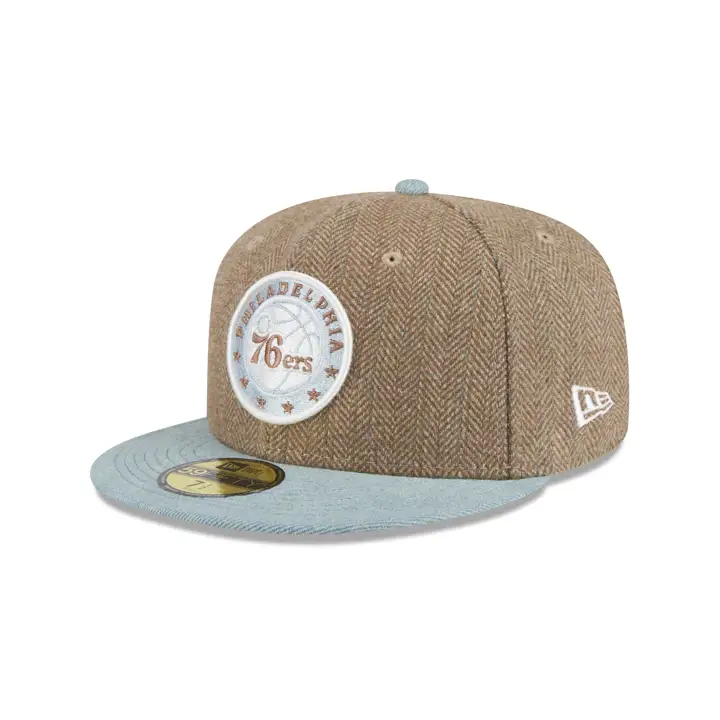Philadelphia 76ers NBA LT Denim Tweed 59FIFTY AST/DENIM/GRY