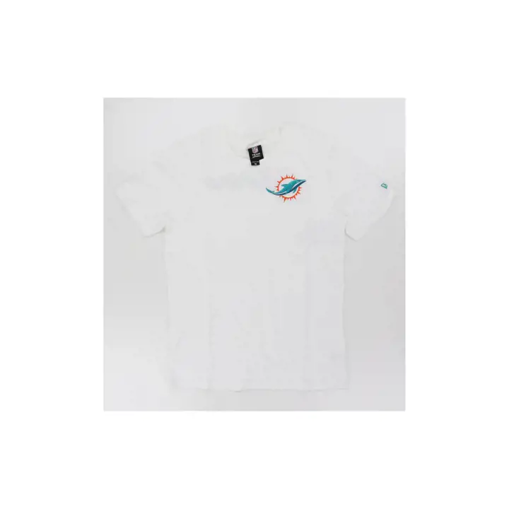 T-shirt New Era GCP Fashion Core des Dolphins de Miami – Blanc principal