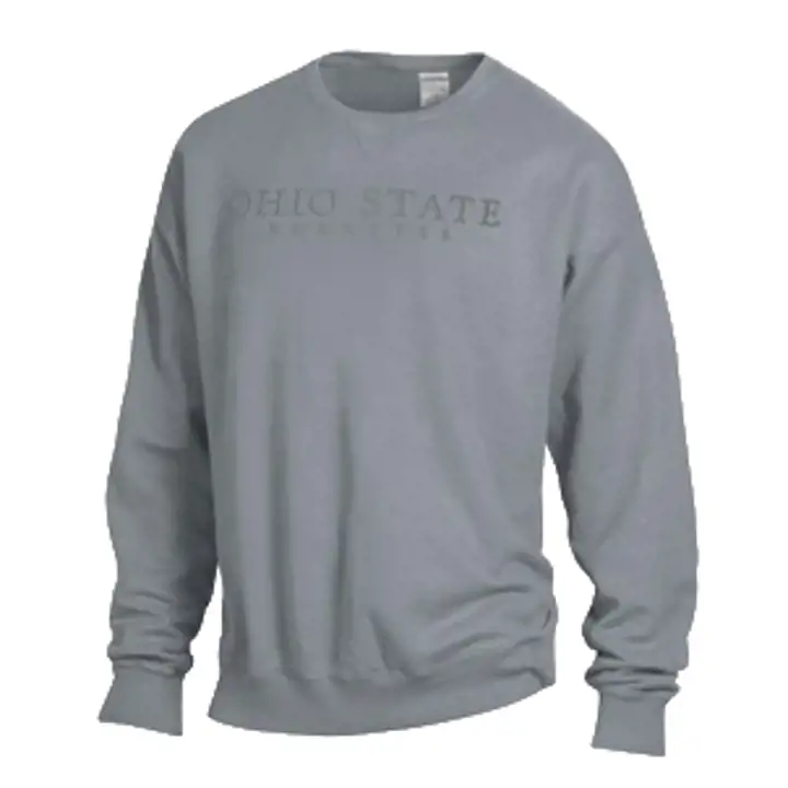 Sweat-shirt Ohio State Buckeyes NCAA Comfort Wash ton sur ton GRIS