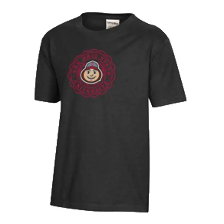 T-shirt Ohio State Buckeyes NCAA Comfort Wash Jeunesse Faux Phoque