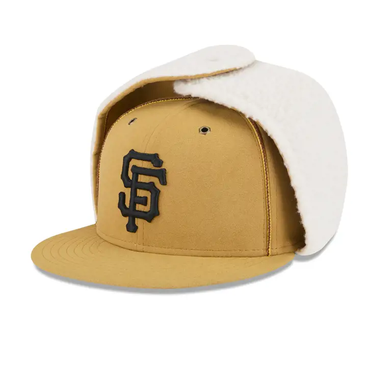 CASQUETTE 59FIFTY SAN FRANCISCO GIANTS MLB À OREILLES DE CHIEN BLANC/BLANC/VERT KELLY