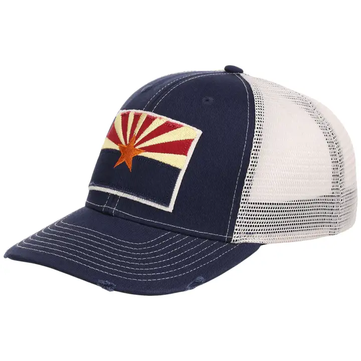 Casquette de routier déchirée Arizona bleu marine/IVO