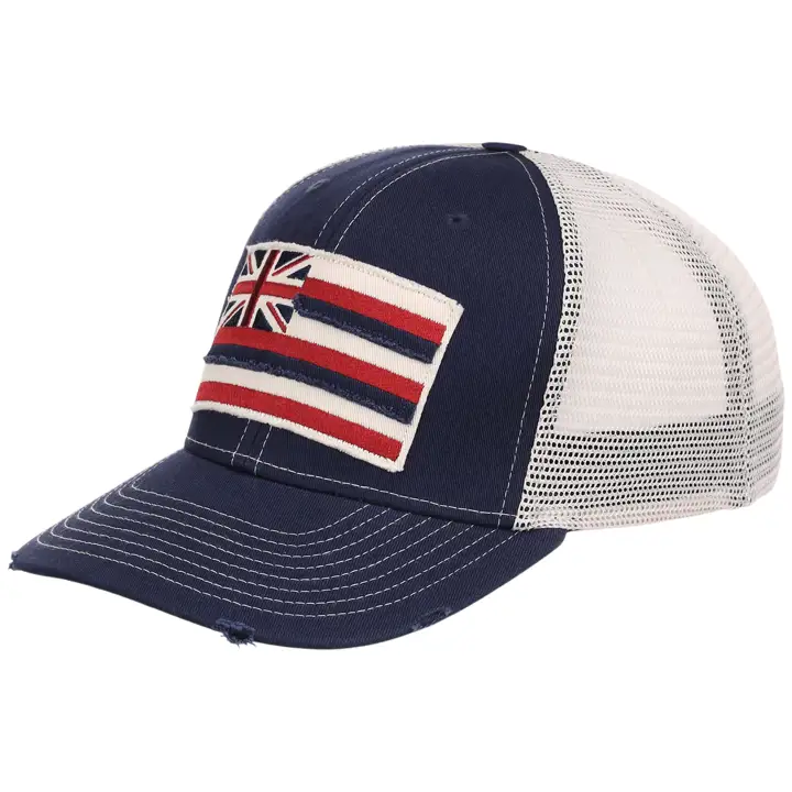 Hawaii Torn & Tattered Trucker Navy/IVO