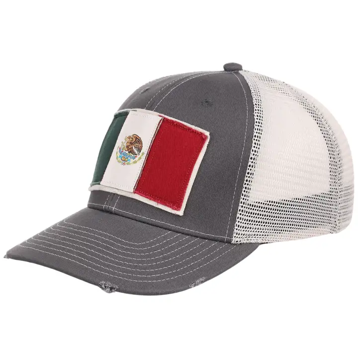 Casquette trucker Mexique déchirée charbon/IVO