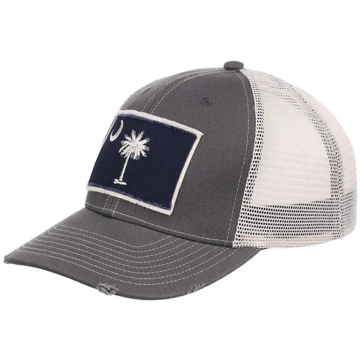 Casquette de Routier "Torn & Tattered" Caroline du Sud Charbon/IVO