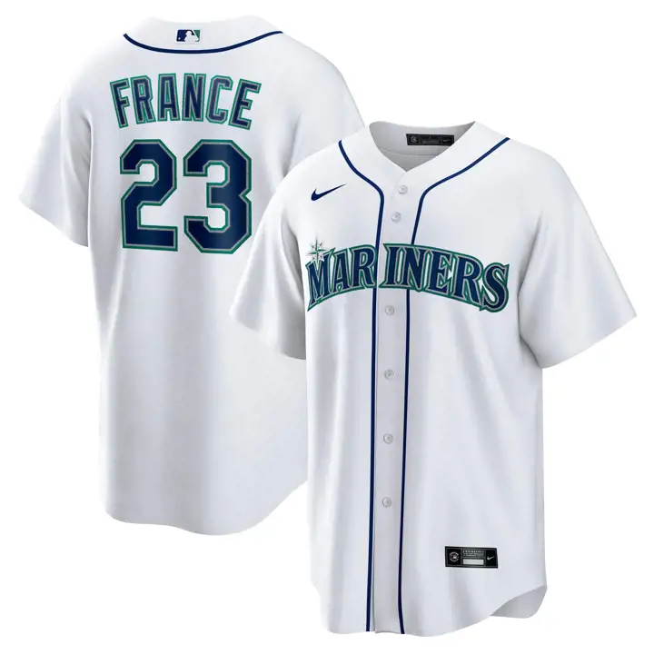 Maillot Réplique Officiel Joueur MLB Seattle Mariners Ty France