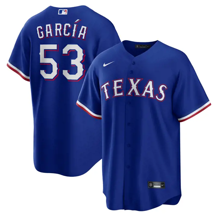 Maillot réplique officiel des Texas Rangers MLB Adolis García