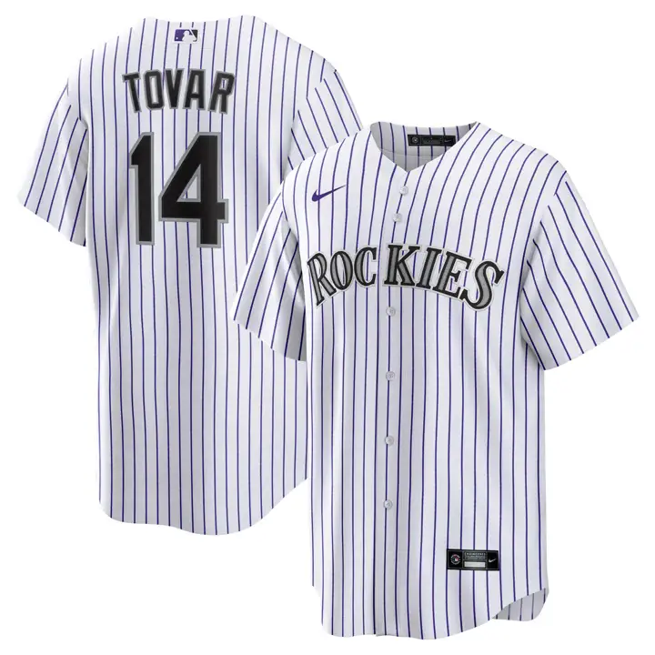 Maillot officiel de joueur réplique MLB Colorado Rockies Ezequiel