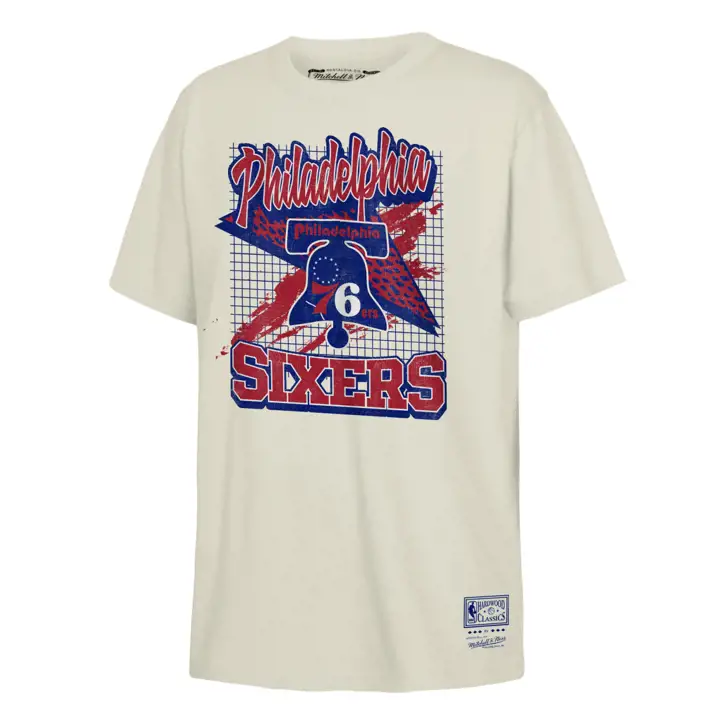 T-shirt Rétro Enfant NBA PHILADELPHIA 76ERS Wizard BLANC