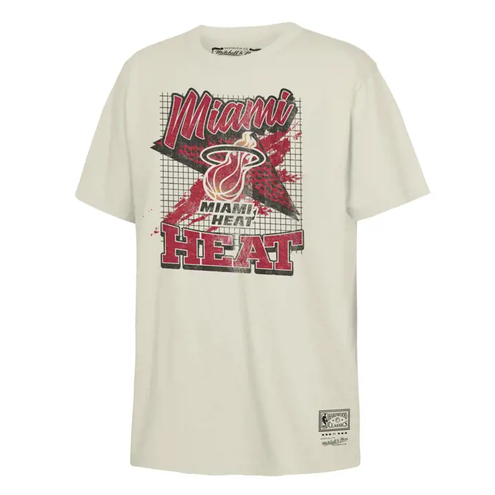 T-shirt Enfant NBA Miami Heat Rétro Wizard BLANC