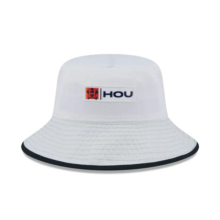 Houston Astros MLB New Era Tod Ocean Bucket Wht Wordmark