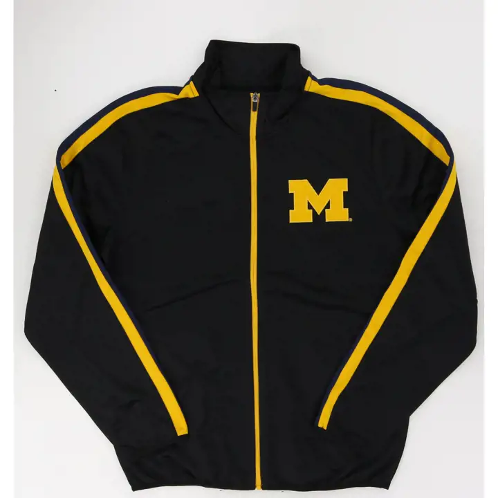 Michigan Wolverines NCAA Tricot Track Jacket 24 Navy