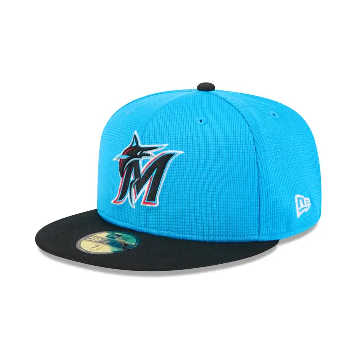 Miami Marlins 2025 MLB Spring Training 59FIFTY BLEU/NOIR