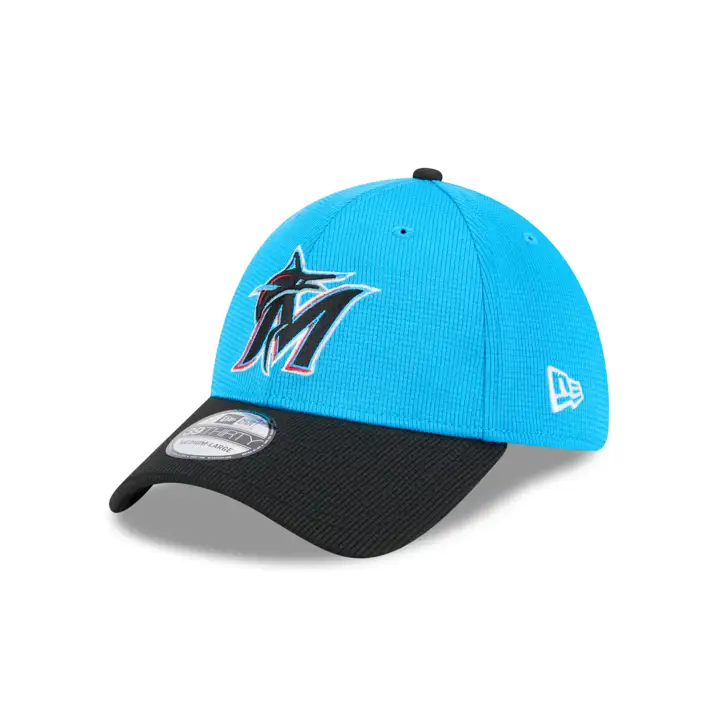 Miami Marlins MLB 25 ENTRAÎNEMENT DE PRINTEMPS 39THIRTY Sarcelle/Noir