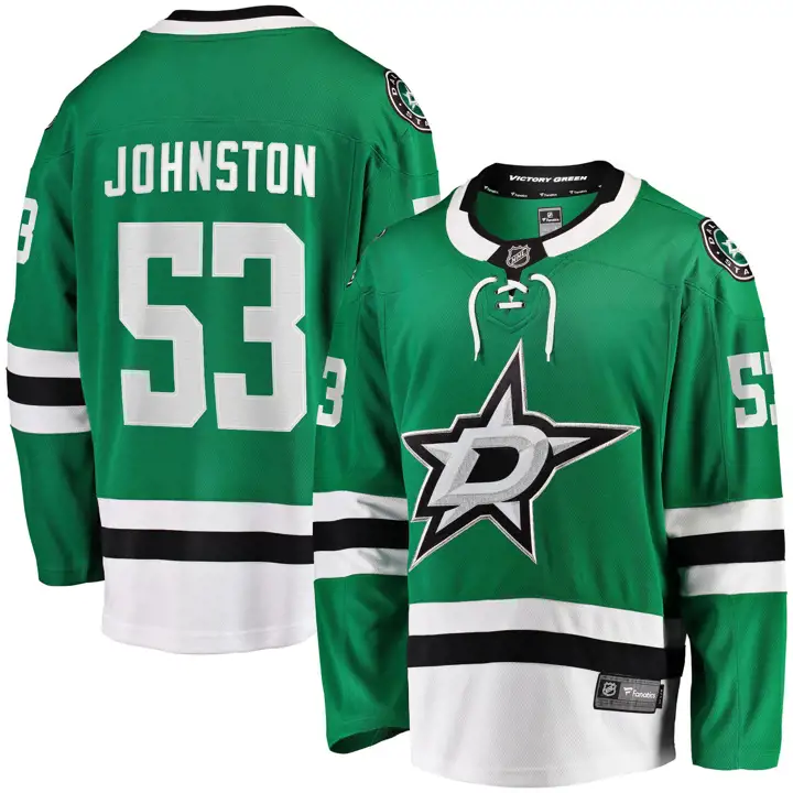 Maillot Dallas Stars NHL Breakaway Joueur Wyatt Johnston Vert