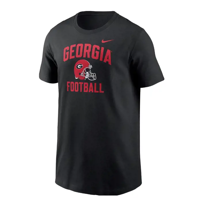 T-shirt Enfant Casque De Football NCAA Georgia Bulldogs Noir