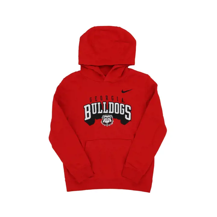 Hoodie polaire de club NCAA pour jeunes Georgia Bulldogs 24 rouge