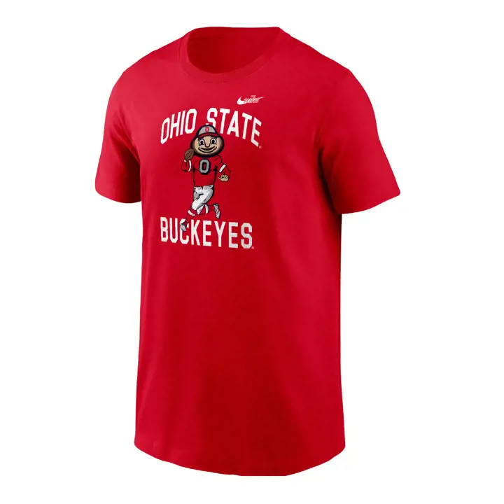 T-shirt rouge Brutus des Buckeyes de l'Ohio State NCAA pour jeunes