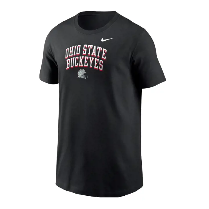 T-shirt Buckeyes NCAA Jeunesse Équipe Arc Nom et Logo 24 Noir