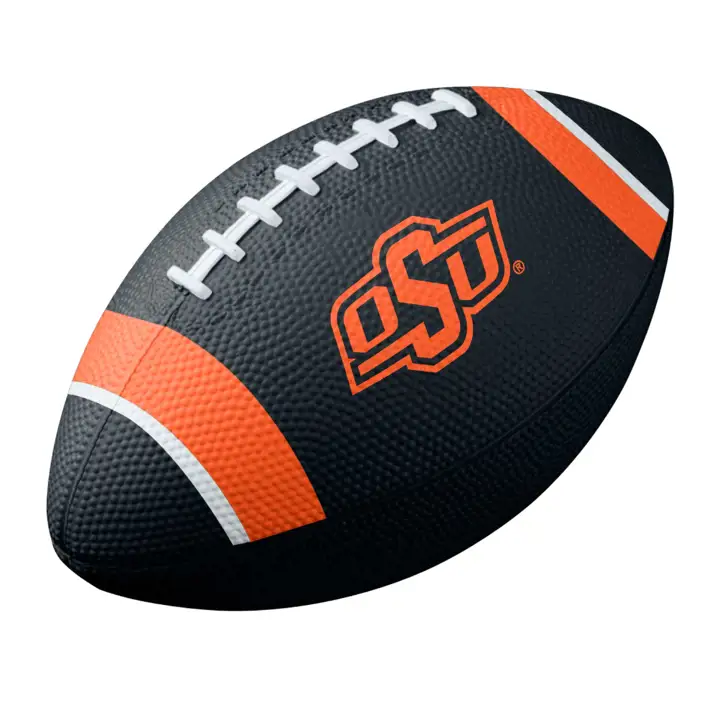 Ballon de football américain en caoutchouc d'entraînement Oklahoma State Cowboys