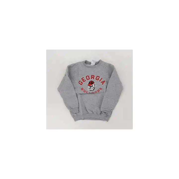 Chandail ras du cou Powerblend NCAA pour jeune - Georgia Bulldogs GRY