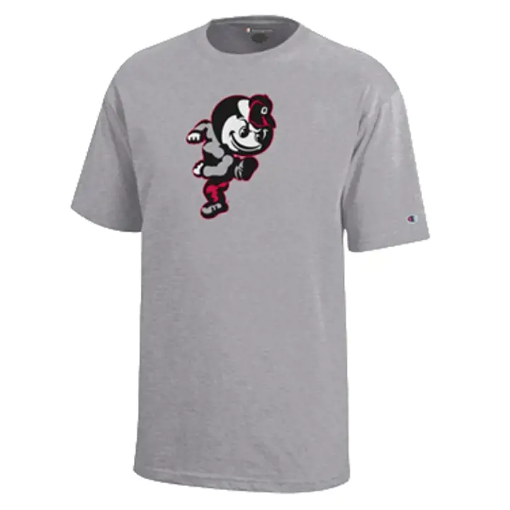 T-shirt Enfant NCAA Buckeyes de l'Ohio Mascotte GRIS