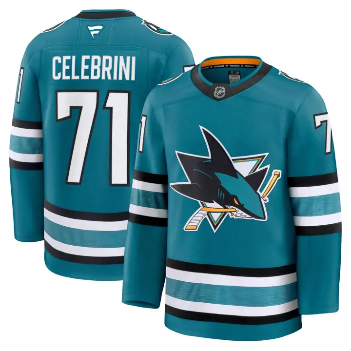 Maillot de joueur NHL Premium San Jose Sharks Macklin Celebrini