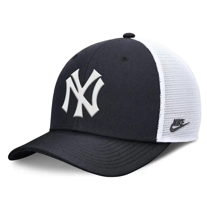 New York Yankees MLB NK Rise Structured Trucker Coop MARINE