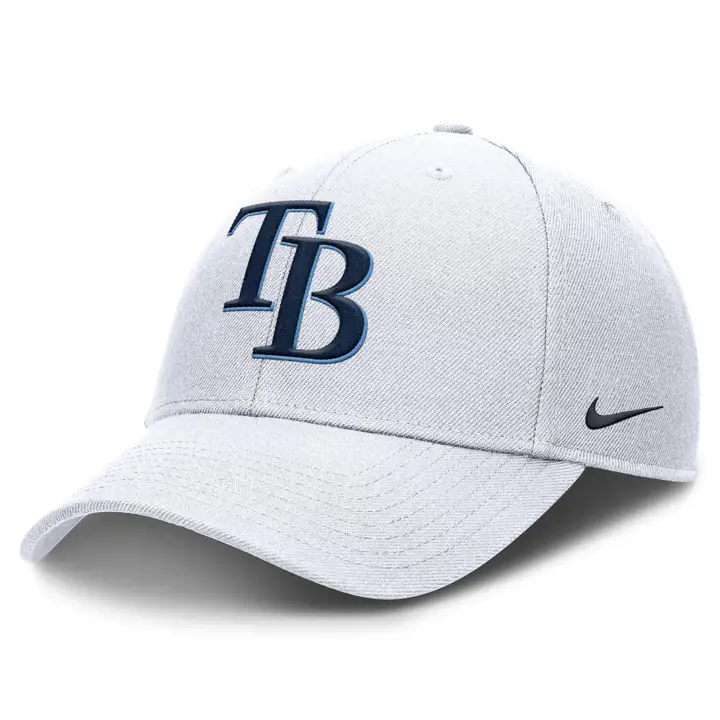 Tampa Bay Rays MLB NK Club Structured White BLANC