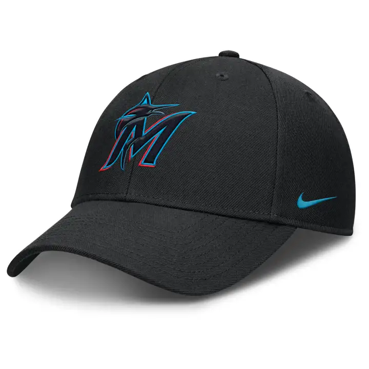 Miami Marlins MLB NK Club Structured OFR BLK