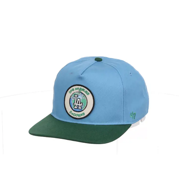 LOS ANGELES DODGERS MLB BLUE MARBLE CASQUETTE '47 HITCH LBL/GRN