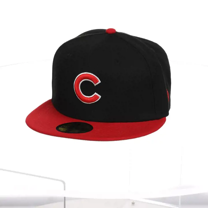 Chicago Cubs MLB Bred 59FIFTY NOI/ÉCARLATE/GRI