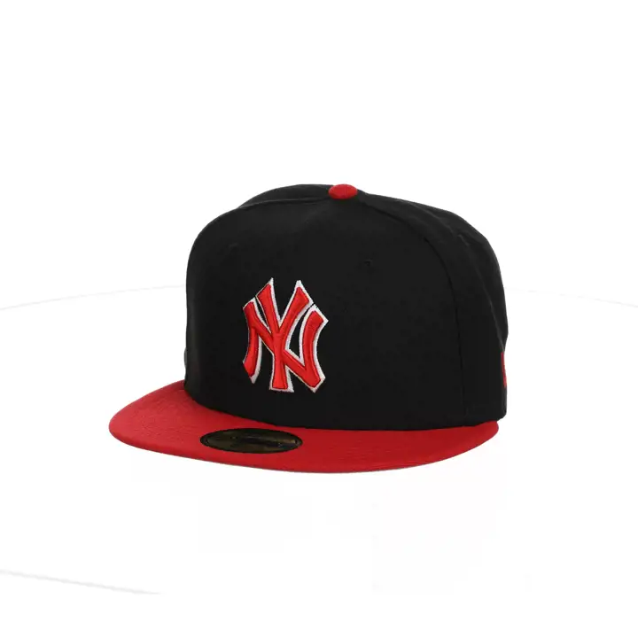 New York Yankees MLB Bred 59FIFTY NOIR/ÉCARLATE/GRIS