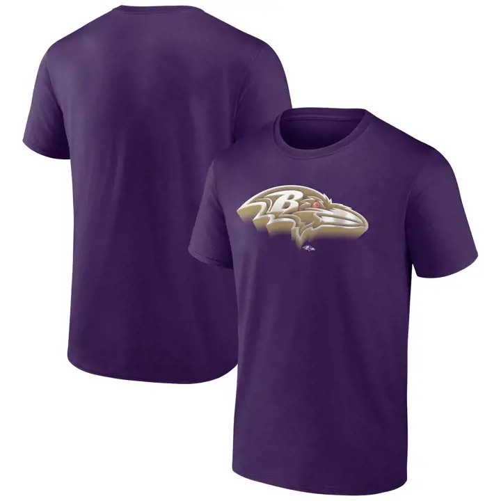 Baltimore Ravens Fundamentals Coton Chrome Dimension Manches Courtes Pur