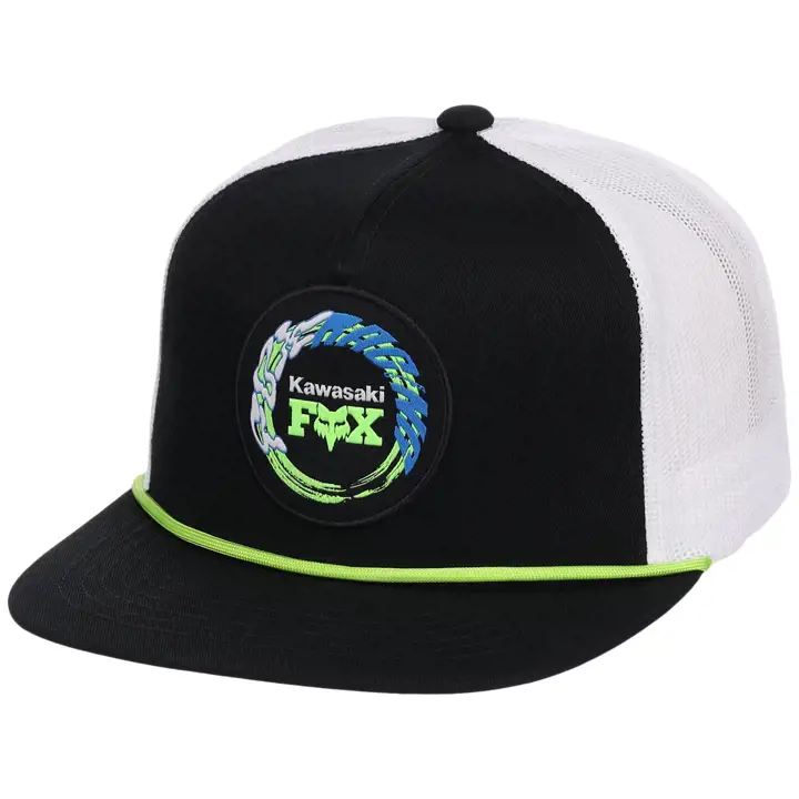 FOX RACING Kawasaki x Fox Racing Snapback BLK/WHT/GRN