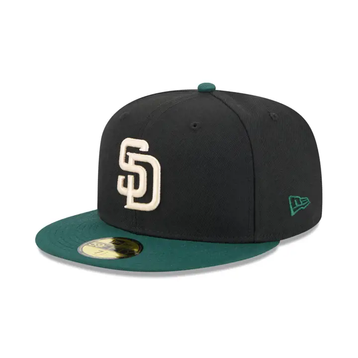 Casquette San Diego Padres MLB Re-Dub BDG 59FIFTY NOIR/VERTFONCÉ/GRIS
