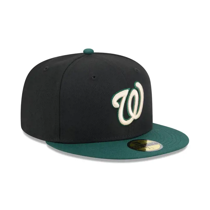 Washington Nationals MLB Re-Dub BDG 59FIFTY BLK/DKGRN/GRY