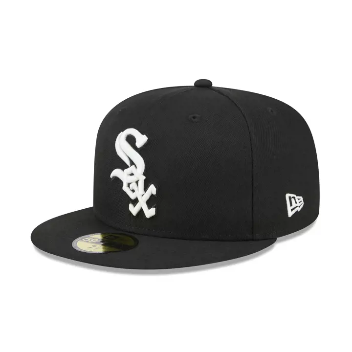 Casquette 59FIFTY Chicago White Sox MLB Noire Fluorescente NOI/NOI/GRI
