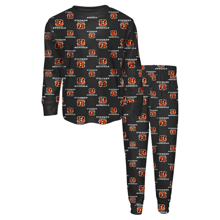 Ensemble pyjama NFL Cincinnati Bengals pour tout-petit (noir)