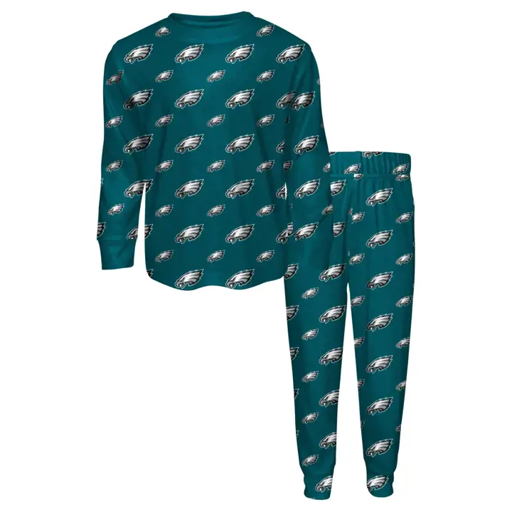 Ensemble de pyjama pour enfant Philadelphia Eagles NFL Wordmark teal