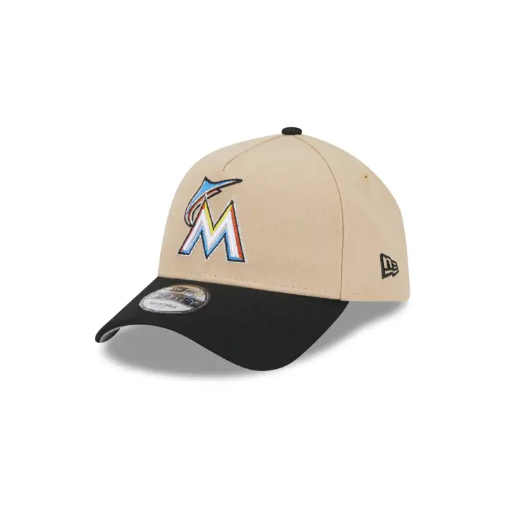 Miami Marlins MLB PECAN CONFITES AF 9FORTY TAN/BLK/GRY