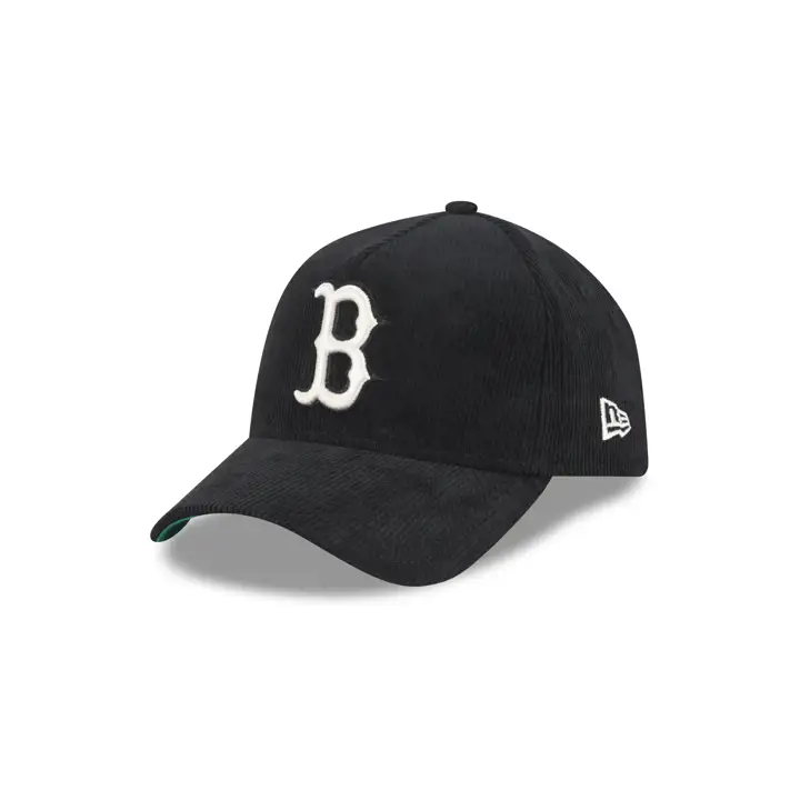 Boston Red Sox MLB Casquette CORDED Noire AF 9FORTY Noir/Noir/Vert KGRN